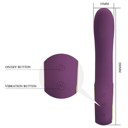 Ethan Vibrador con APP Purpura
