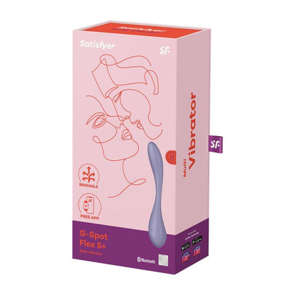 G Spot Flex 5 Multi Vibrador con Satisfyer Connect APP Lilac