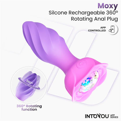 Moxy Plug Anal con Rotacion 360º con App