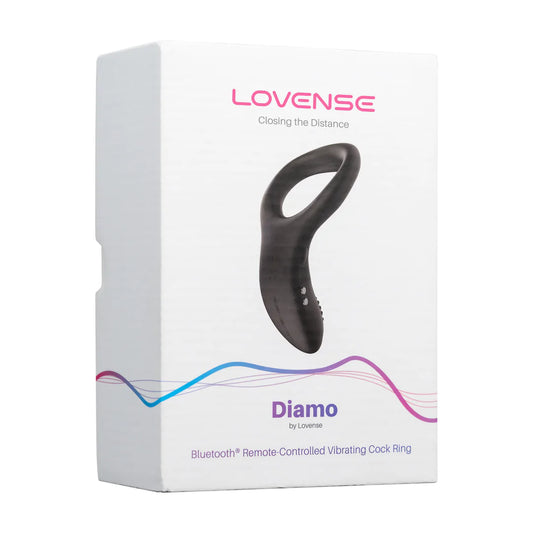 Diamo - App-controlled Vibrating Cockring - Black