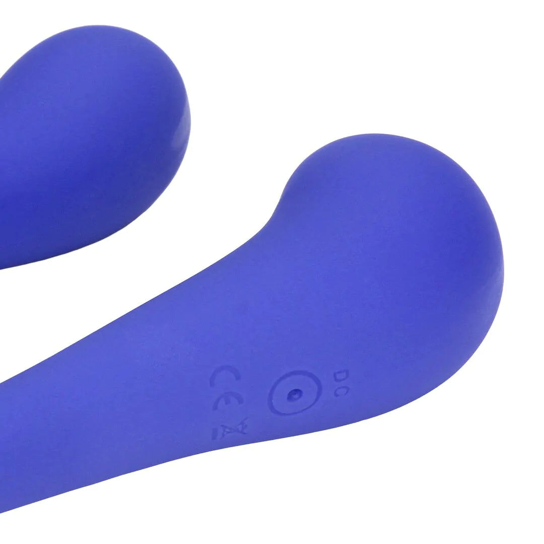 Vibrador flexible de doble extremo con control remoto - Morado